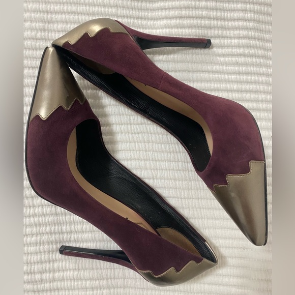 Fendi Roma suede and leather pumps - Picture 7 of 7